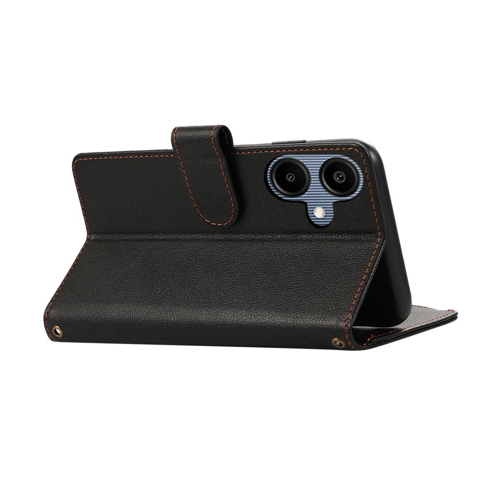 For Samsung Galaxy A06 4G Case Multi Card Slots Zipper Leather Phone Cover with Wrist Strap