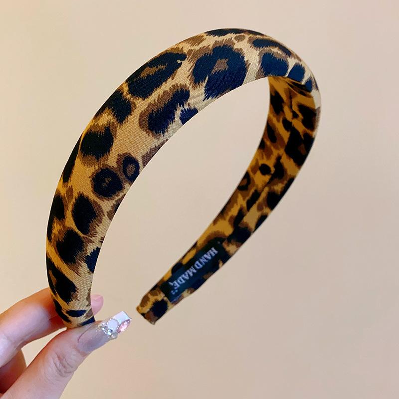 

1/3pcs 1.5/2/3CM Chic Leopard Print Headband With Sponge Padding for Women Girls Daily Use Fashion Comfortable Hair Accessory