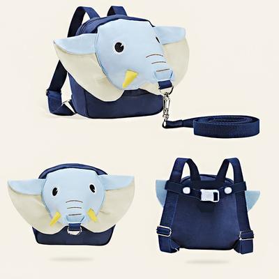Baby Anti Lost Backpack Elephant Toddler Walking Harness Adjustable Strap Kindergarten School Bag Child Safety Leash Carrier