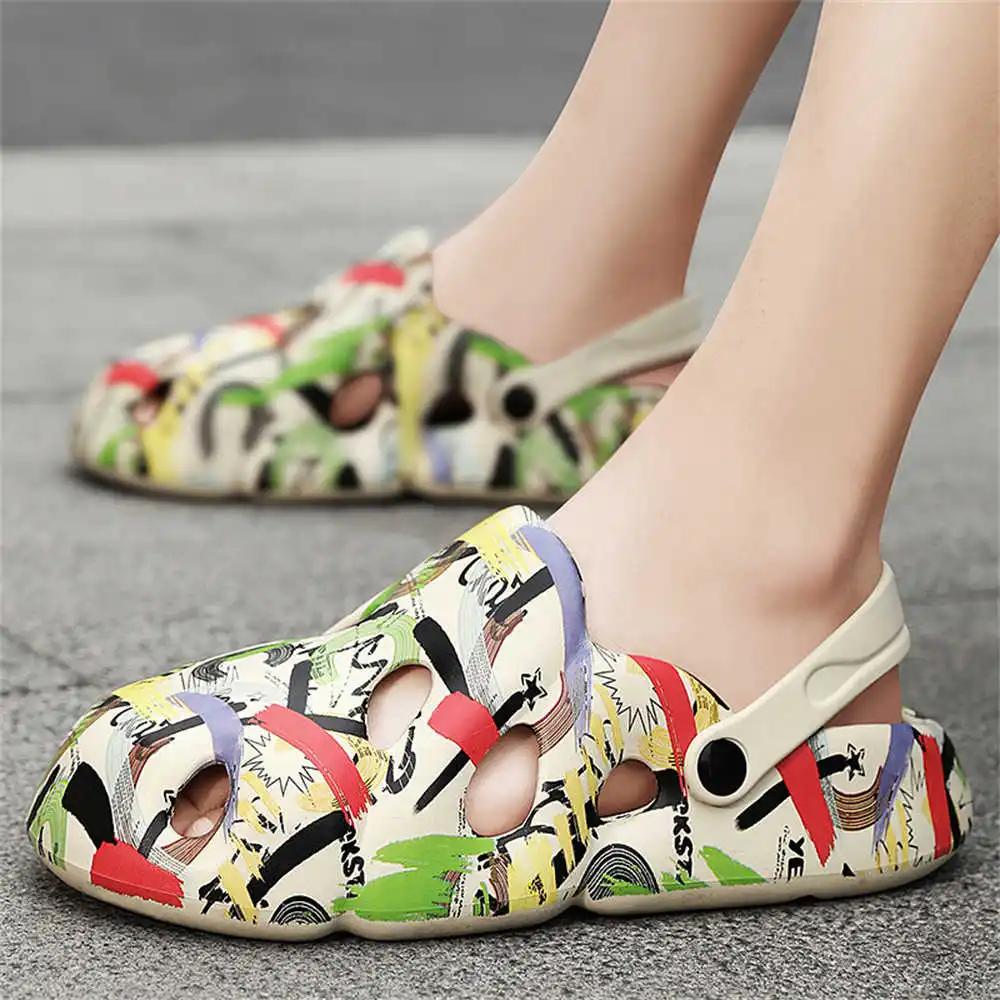 Size 38 Flatform Hawaiian Slippers Shoes Number 34 Womens Sandals Summer Sneakers Sport Choes Visitors Items High End Out