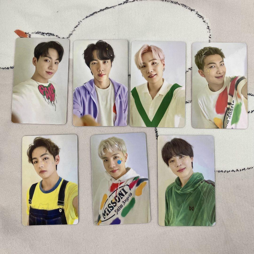 

[Б/У] BTS JPFC Выигрышные карточки с фотографиями для опроса Карточки для обмена 7 штук