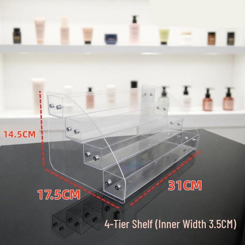 Acrylic Nail Polish & Cosmetics Display Stand with Dustproof Cover