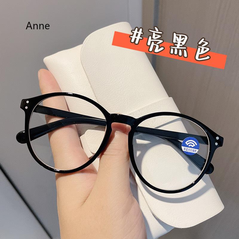 Women Myopia Glasses Men Fashion Anti Blue Light Computer Glasses Vintage Round Full Frame Eyeglasses -1.0 -1.5 -2.0 -2.5 ~ -4.0