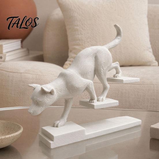 Talos 3D Printed Cat Dog Figurine, Stair Animal Sculpture, Cat/Dog Shape Stepping Artistic Desktop Ornament Gift