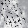 Abstract Silver 5D Nail Art Sticker Elegant French Curve Asymmetric Line Fragments Modern Artistic Self Adhesive Manicure Decal