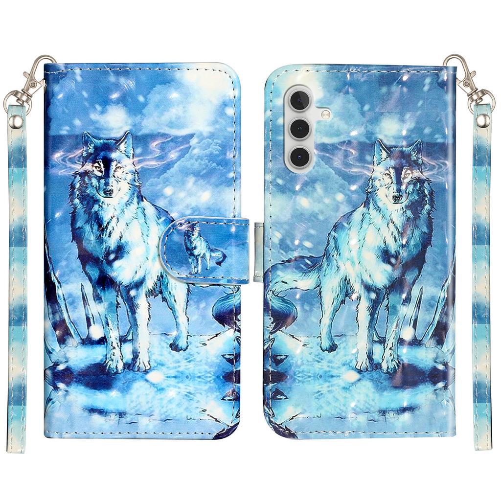 For Samsung Galaxy A16 4G/5G Case 3D Pattern Printed Phone Leather Phone Cover