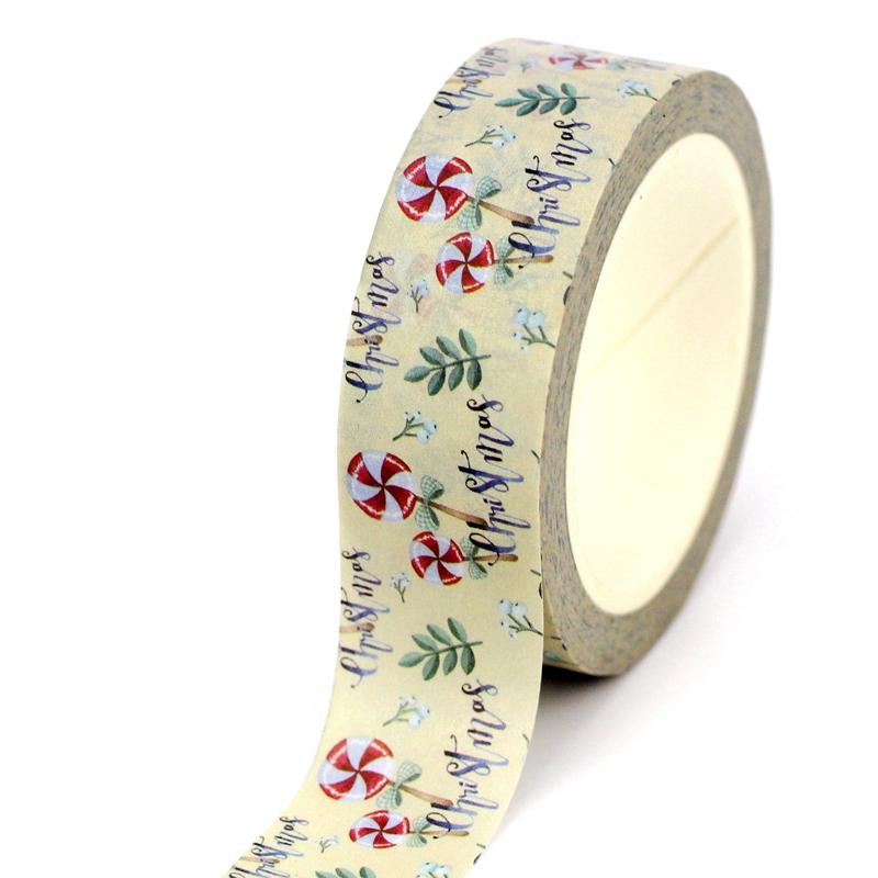 2023 NEW 1PC 10M Deco Winter and Christmas Gingerbread House Candle Dachshund Washi Tape for  Journaling Masking Tape Stationery