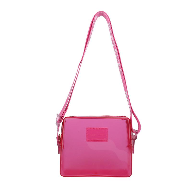 Handbag bag new fashion trendy transparent matte texture women's bag niche women's messenger bag