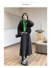 Elegant High-Waisted Wool Blend Midi Skirt – Minimalist, Warm, and Flattering Winter Style