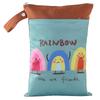 Special Offer Promotion Series 25*35cm Carton Wet Bags Polyester Waterproof Swimsuit Bag Double Pocket Baby Diaper Dry Wet Bag