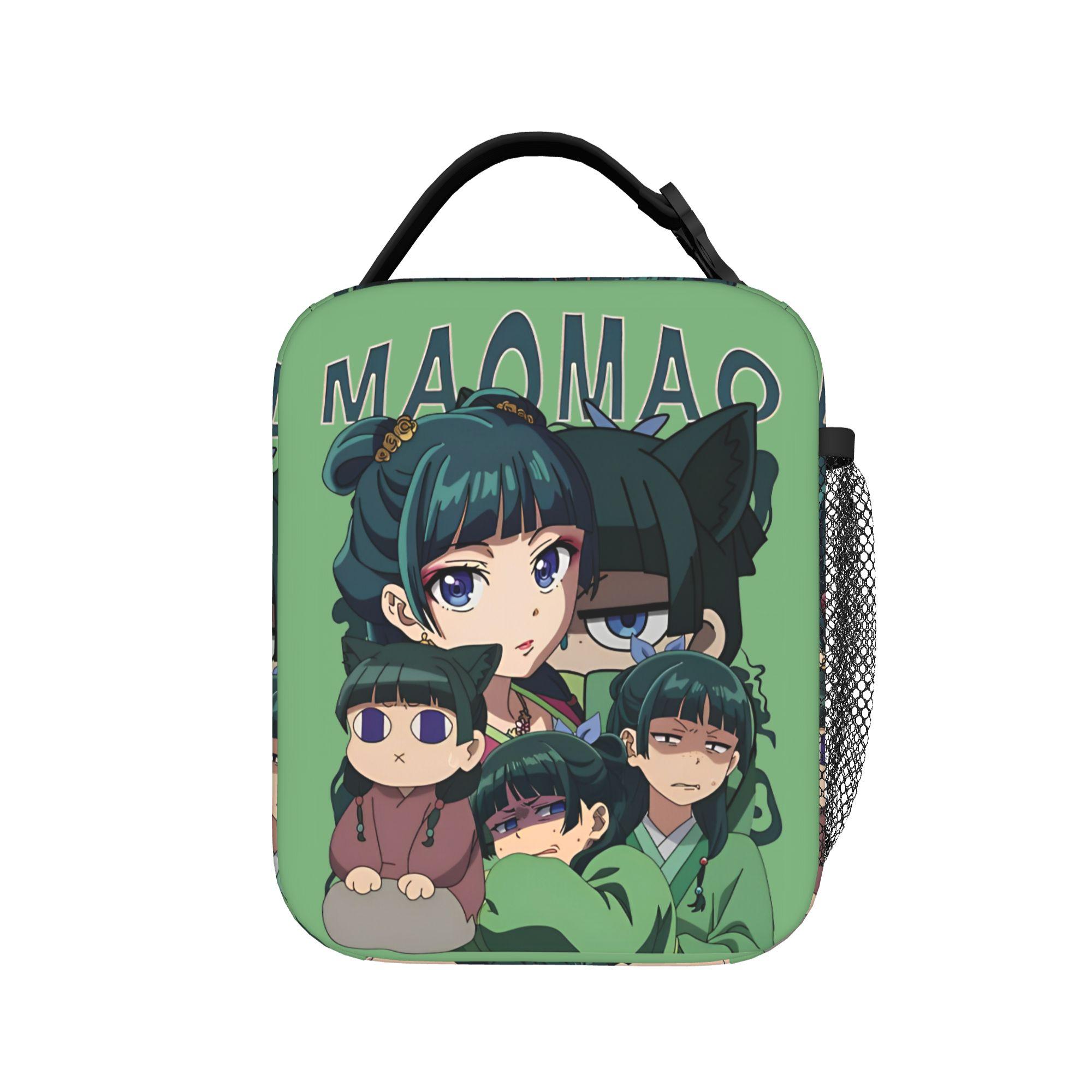 Sacs à déjeuner isothermes Maomao Anime Grands Les Carnets de l'Apothicaire Contenant repas Sac thermique Boîte à lunch Sac fourre-tout Sacs de stockage alimentaire One Size