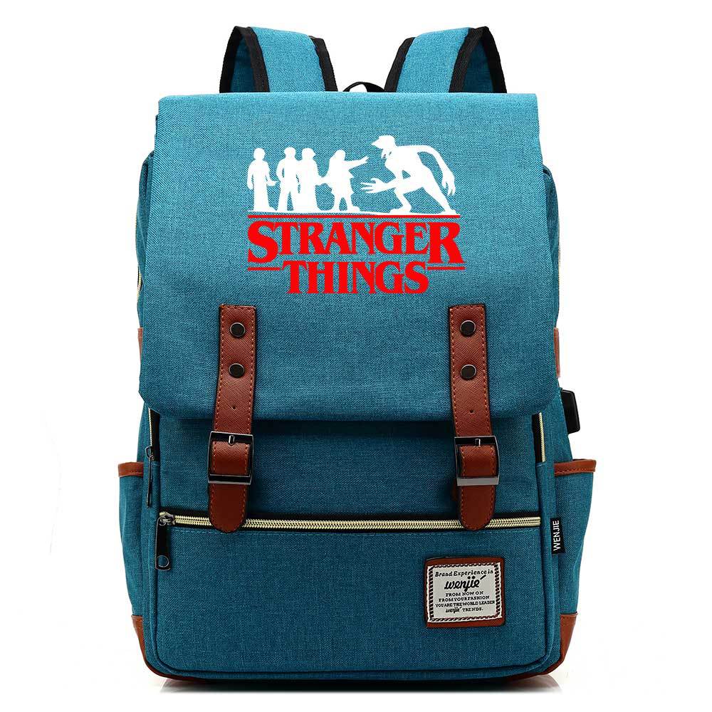 Stranger Things Studenten-USB-Rucksack
