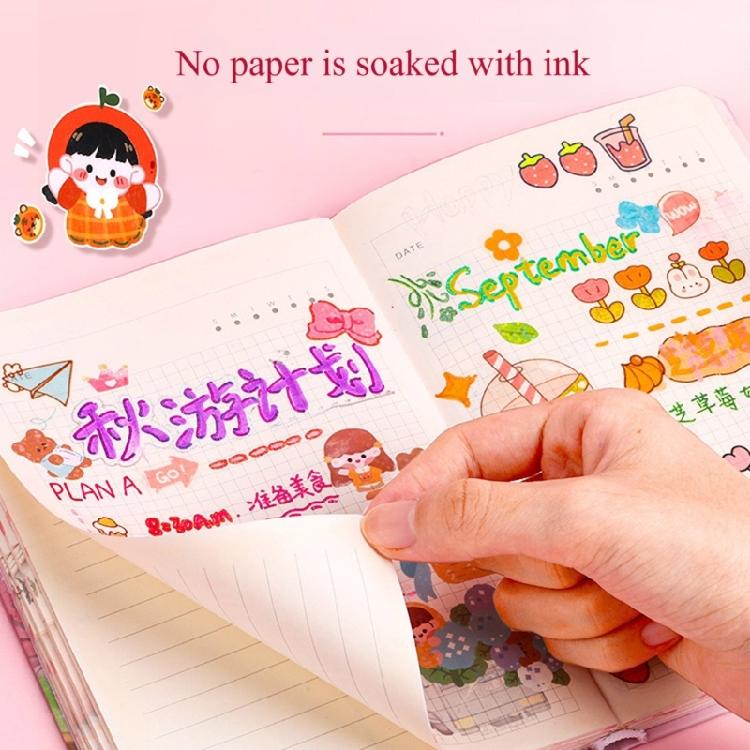 Glitters Gel Pen Multiple Color Glitters Pen for Making Card Colored Gel Marker for Coloring Journaling Drawing Craft