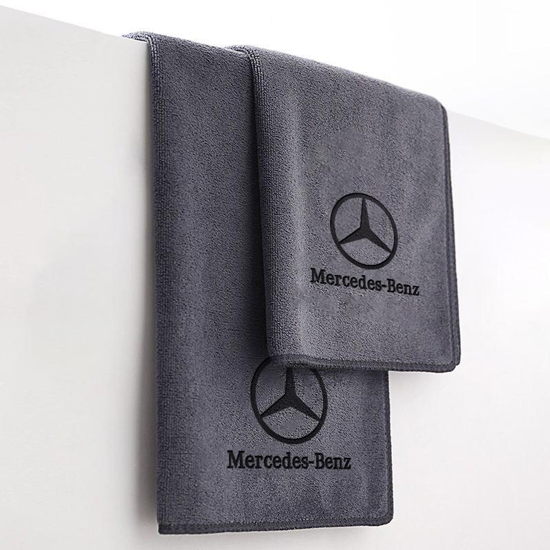 CRX1 Car Microfiber Cleaning Towel Drying Cloth Towel Car Washing Tools For Mercedes Benz W210 W164 W203 W205 W251 CLK GLA ML Sticker