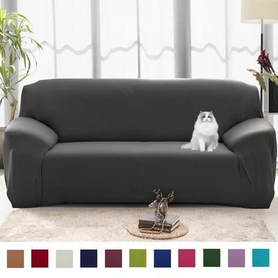 Funda de Sofá Elástica Lisa Sólida Elástica Ajustada Envolvente Total Funda de Sofá para Sala de Estar Funda Sofá Cubre Sofá Funda Sillón