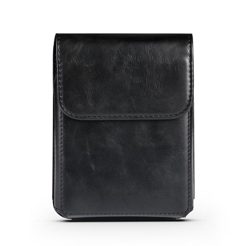 Leather Waist Bag for Samsung Fold8 & Huawei Pura X Max - Crazy Horse Folding Phone Case