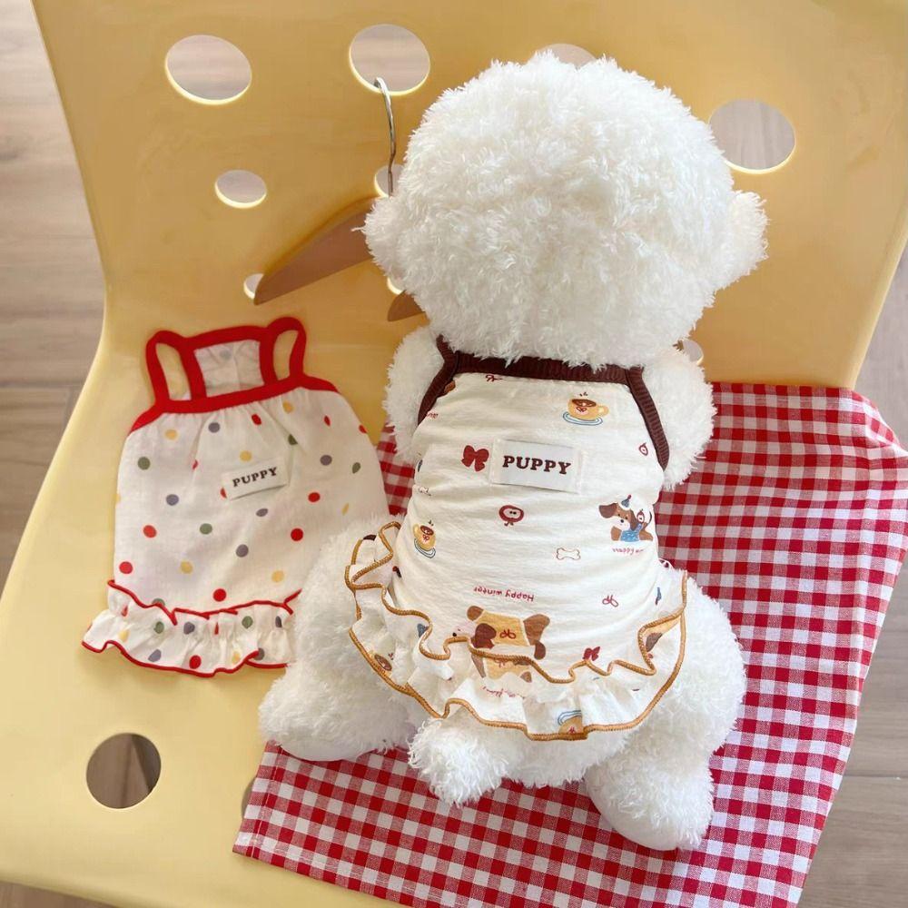 

Cute dog Puppy Clothes Cotton Cat Vest Soft Dog Shirt for Small Medium Dogs S