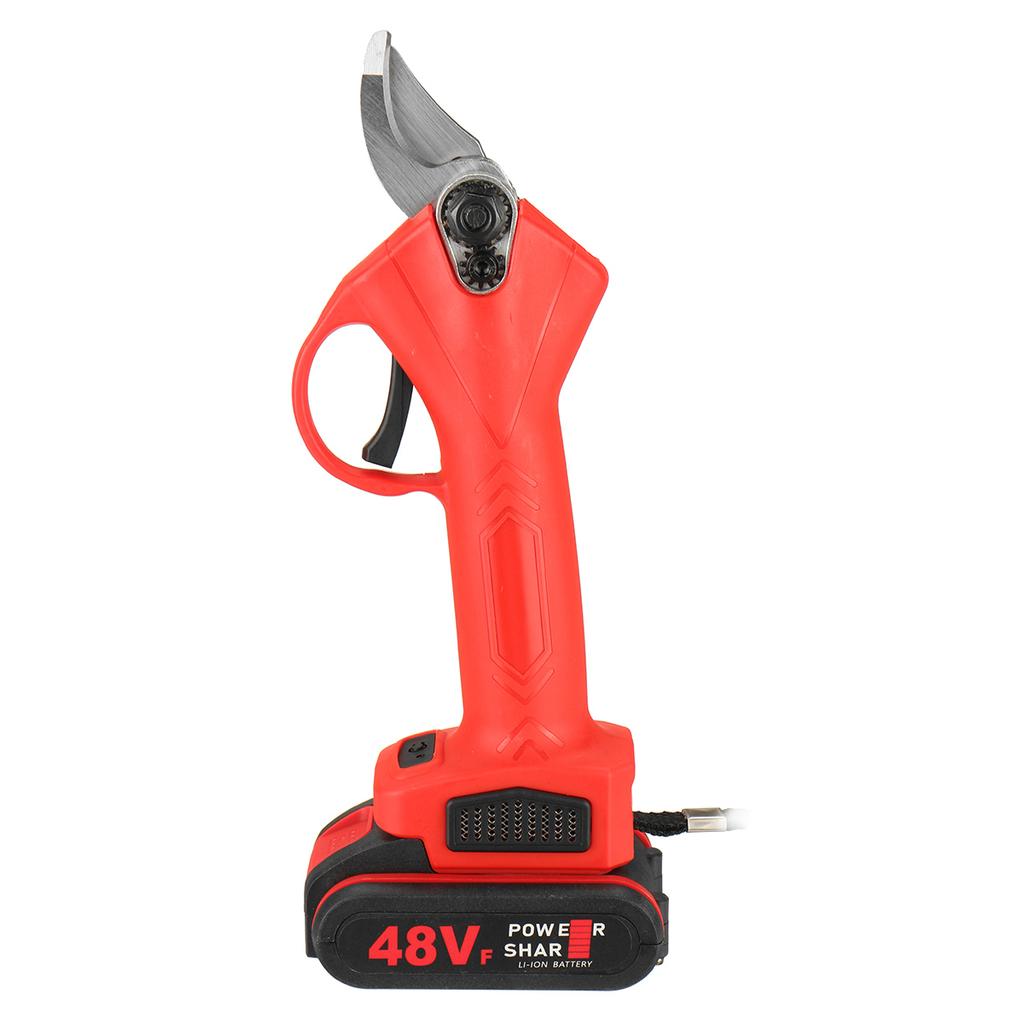 48V Wireless Electric Rechargeable Scissors Pruning Shears Tree Garden Tool Branches Pruning Tools With 2 Li-ion Battery