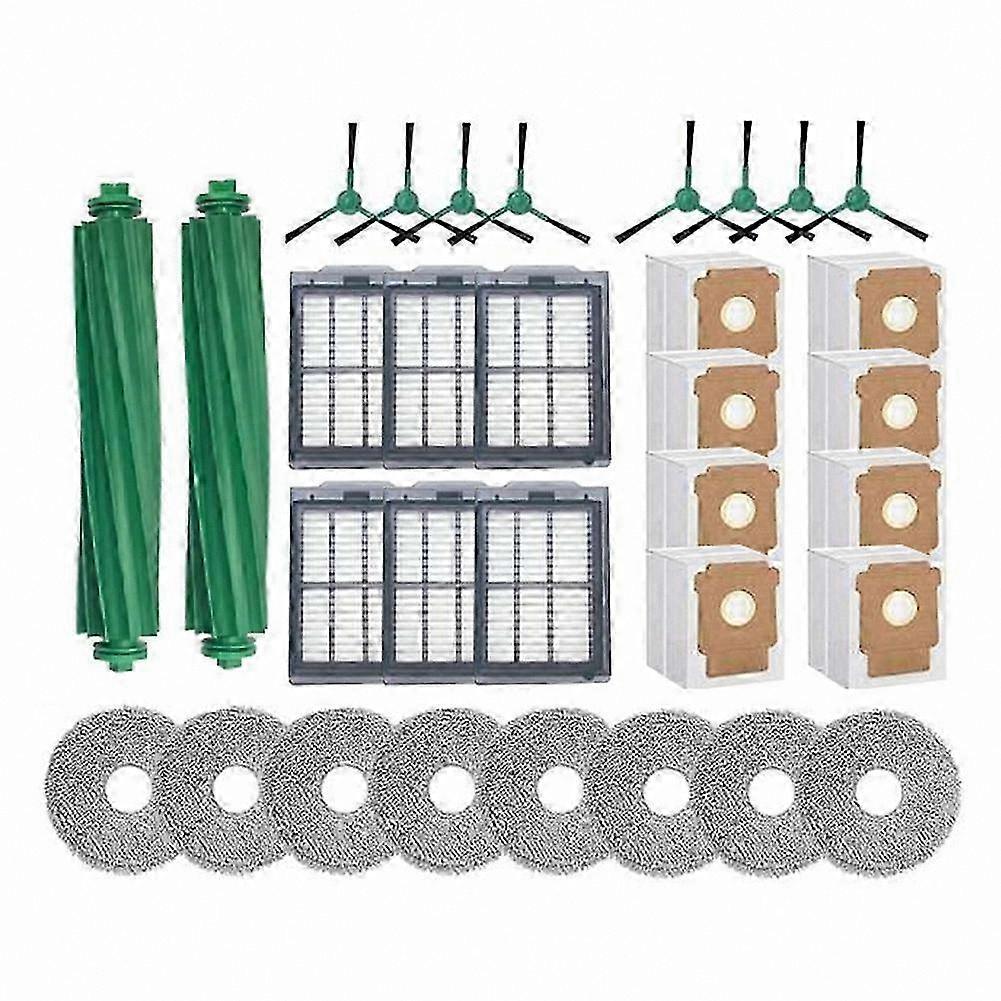 32PCS Spare Parts for IRobot Roomba 505/405 Combo: Brushes, HEPA Filter, Mop Cloth, Dust Bags