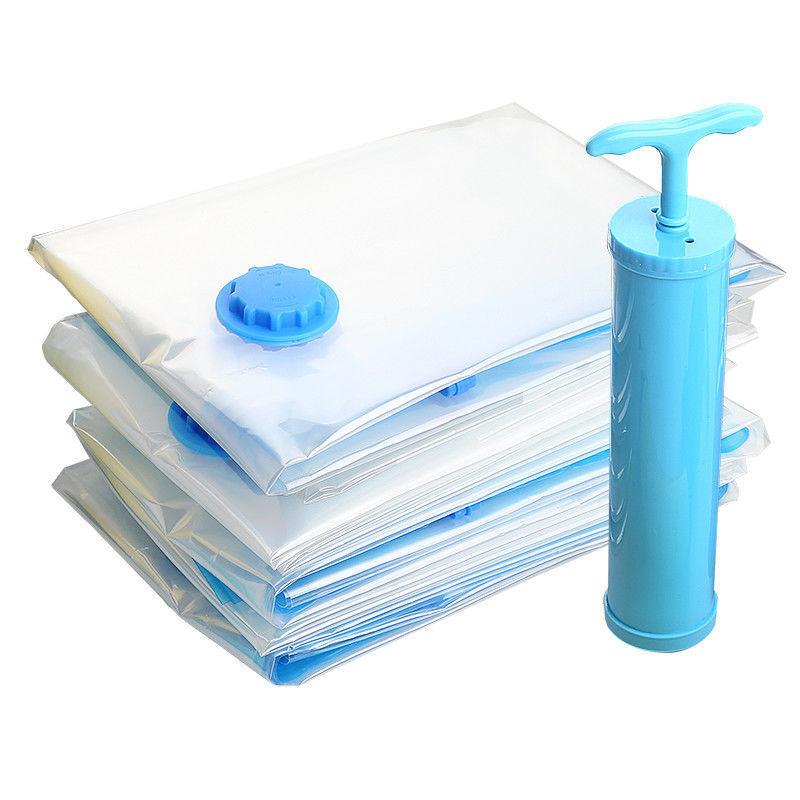 

3/5 шт. Вакуумные пакеты для хранения одежды, постельных принадлежностей, пакеты для экономии места, вакуумный пакет для хранения, складной компрессионный органайзер 50x70cm