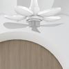 Socket Fan Light Foldable LED Ceiling with Light, 3 Gear Adjustable, E27 Dimmable Bulb