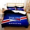 Copripiumino Hockey su Ghiaccio Cartone Animato Piumone Set Biancheria da Letto Copripiumino Morbido e Federe per Adolescenti Bambini Singolo Matrimoniale Queen King