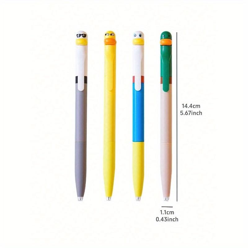 Duck Pens Fingertip Small Pulley Roller Skating 0.5mm Ballpoint Black Color Gel Ink For Writing Office School Back To School