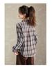 Women's Plaid Loose-Fit Cotton Long Sleeve Lapel Shirt - Spring & Autumn 2025