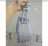 Embroidered Ladies Handbag Handmade Blue Purse Party Clutch Bag for Women Affordable Gifts for Mom Friend Bridesmaid Wedding Gift for Her