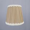 European Crystal Chandelier Fabric Lampshade, Clip-On, E27 Large Base, E14 Candle Bulb, Wall Light Shell Shade