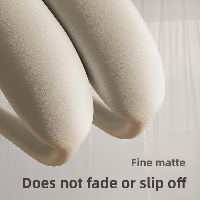 5pcs Heavy-Duty No-Residue Anti-Slip Brushed Metal Clothes Hangers with Wide Shoulder Design Finish Clothes Hangers Organizer