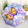 Disney Winnie-the-Pooh,Fantasy,Pastel Manual Opening and Closing Umbrella - 8-Rib Reinforced Folding Design, Lightweight and Portable, Suita
