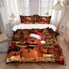 Custom 3Pcs Christmas Freddy'S Party Bedding Sets For All Sizes New 3D Printed Bed Cover Comforter Duvet Cover Pillowcase Bedroom Decoration