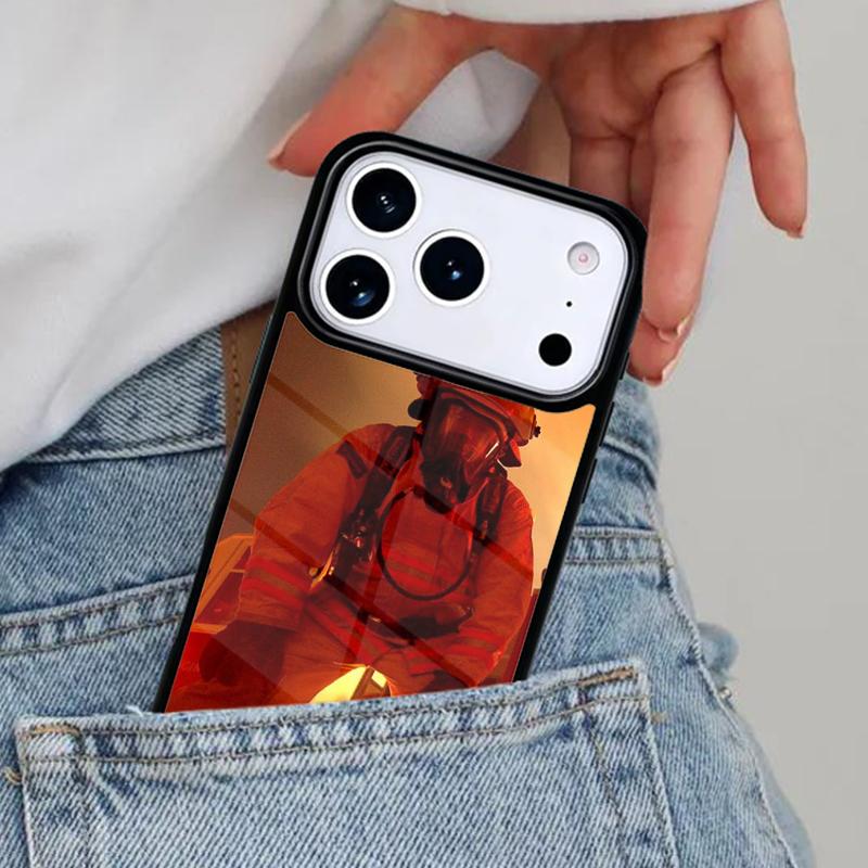 Fire Fighter Hero Phone Case for iPhone 16e 15 14 13 12 17 Pro Max Plus Air 17pro Cover Coque