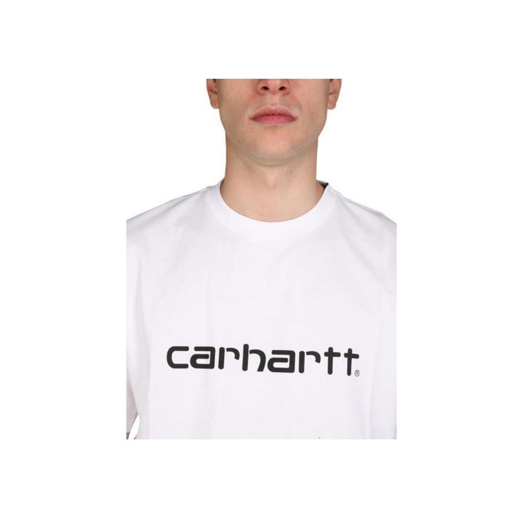 Carhartt WIP Loose Fit Crew Neck Solid Color Logo Letter Print Short Sleeve T-Shirt Men Tops I03104700AXX
