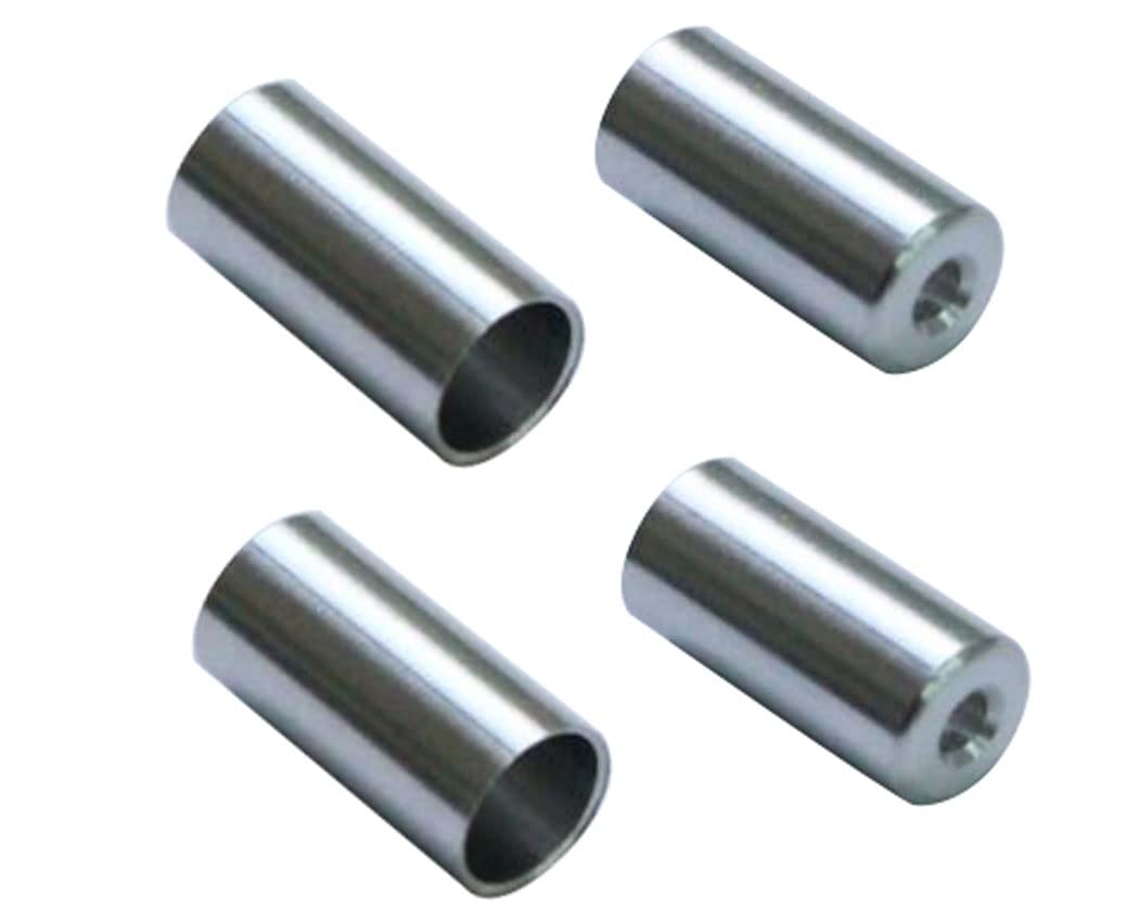 NISSEN CABLE Cable NI563 Aluminum Outer Cap for Made in Japan CO.,LTD (Nissen Co., Ltd.) Brakes, Silver, 4-Pack,