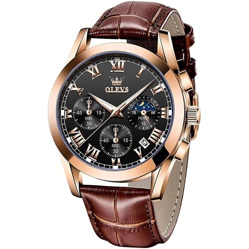 

OLEVS Men s Watch - Stylish Business Watch with Waterproof Calendar Display and Luminous Design. A Great Gift for Men.