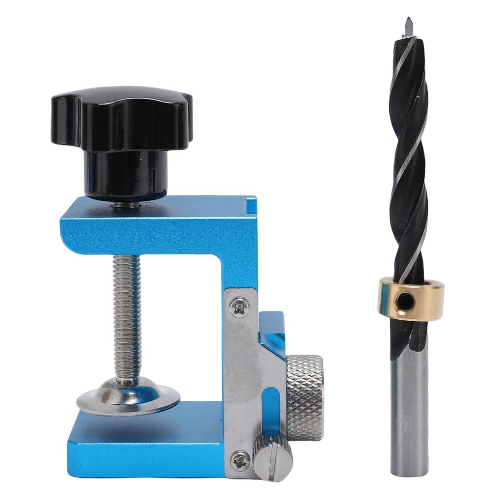 Cabinet Door Installation Jig with 10mm Drill Bit Adjustable Cabinet Door Installation Positioner Tool for Woodworking