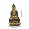 Buddha Statue with Pedestal Gilded AntiqueStyle Figurine for Collectors,