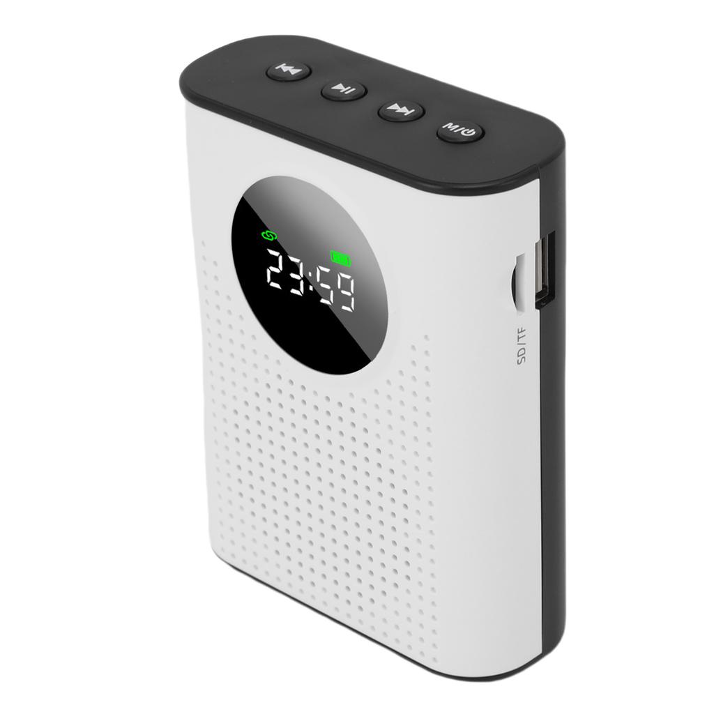 Wireless Voice Amplifier Omnidirectional Pickup Teacher Voice Amplifier with Magnetic Lavalier LED Digital Display