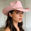 Cappelli da Cowboy Occidentali Classici Stile Unisex Elegante Per Attività All'Aperto e Abbigliamento Casual Fibra di Poliestere