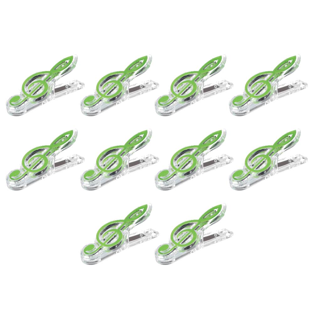 10Pcs Plastic Creative Music Paper Clips Musical Notes Paper Clip Holder Clamps Bookmark Office School Stationary Students Gifts