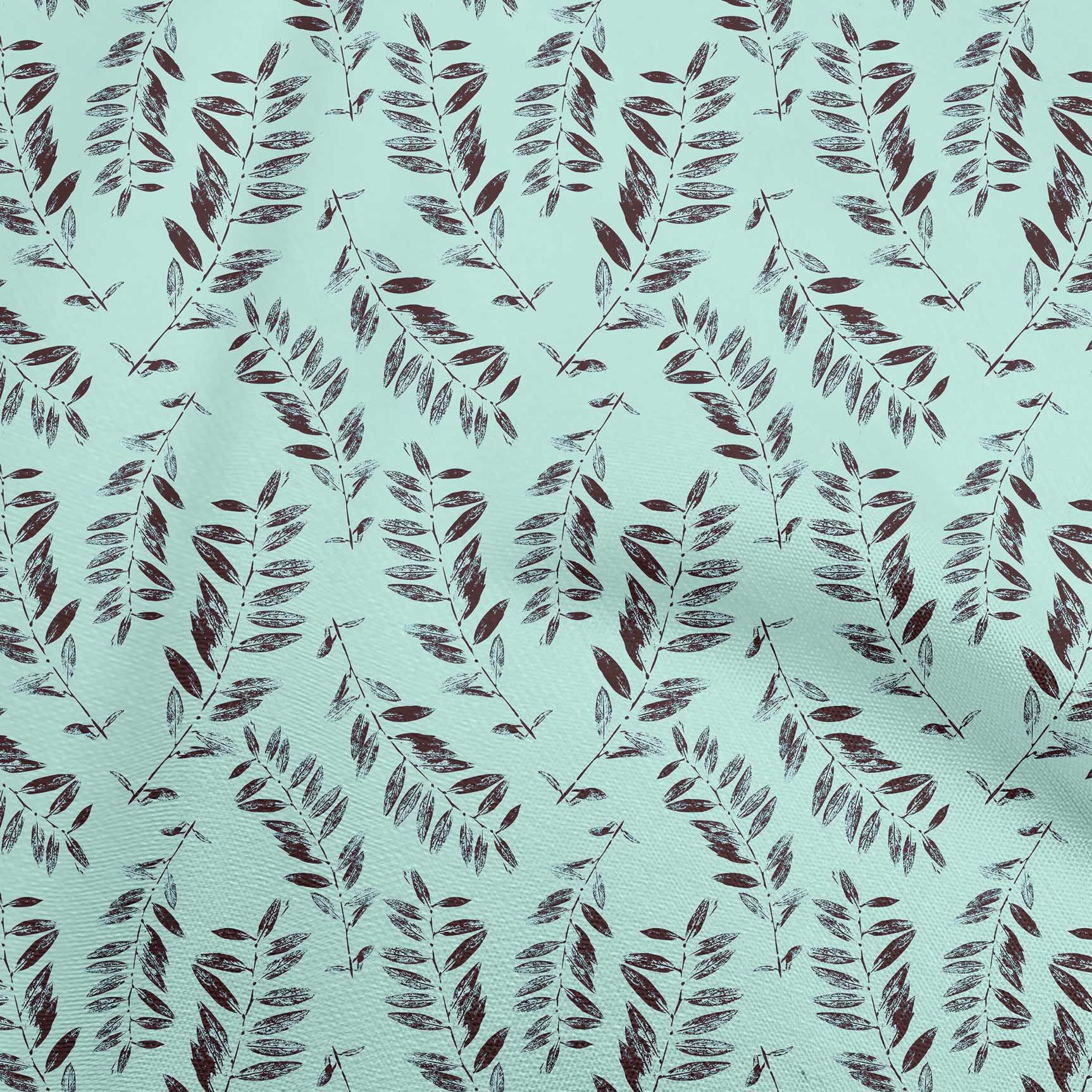 

OneOone Cotton Flex Light Dusty Blue Fabric Leaves Одяг своїми руками Тканина для стьобання Тканина з принтом, 40 дюймів 42 Inch Wide - Viscose Chiffon небо синє кольору