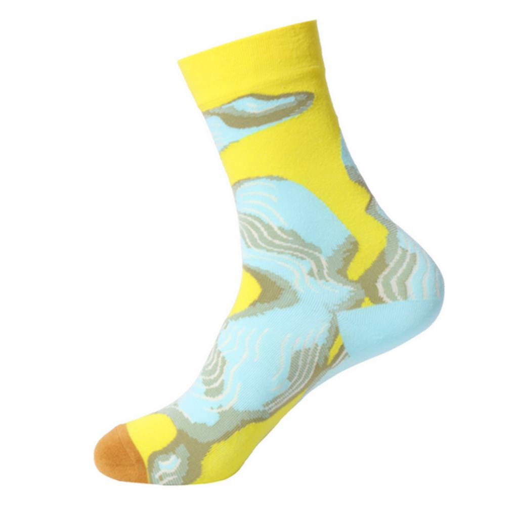 Hot Selling Colorful Funny Novelty Socks Men Women's Art Painting Printing Crew Socks Autumn and Winter Cotton Sports Socks