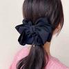 Chamol Automatic Ribbon Pin Black Hair Clip Hair Ribbon Large Ribbon Hair Clip Automatic Hair Pin