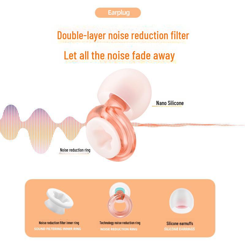 Bouchons d'oreille en silicone anti-bruit: Étanche, Insonorisé, Idéal pour les dortoirs, le travail, les ateliers et le ronflement