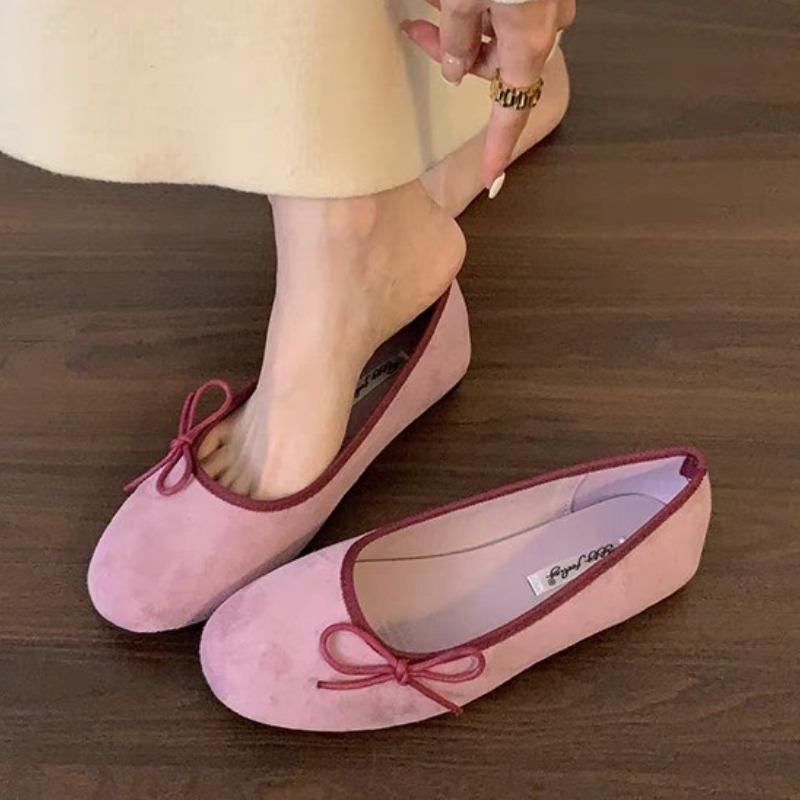 Bow Women Flats Shoes Casual Loafers New Marie Janes Sandals 2025 Trend Summer Sneakers Walking Shallow Shoes Zapatos