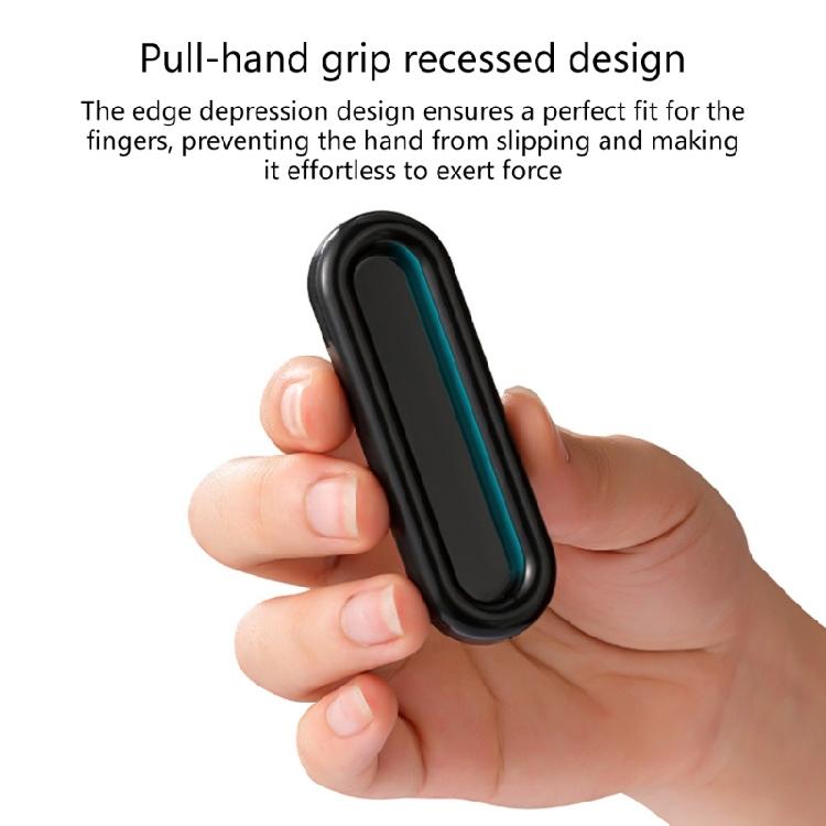 Window Pull Handle For Glass Door Cabinets Heavy Type Adhesive Mount Comfortable Ergonomic Shape Safe Rounded Edges