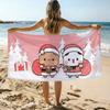 Cartoon Dudu Bubu Christmas Towel Beach Towel Oversized Quick Dry Towel Absorbent Soft Swim BeachTowels for Men Women