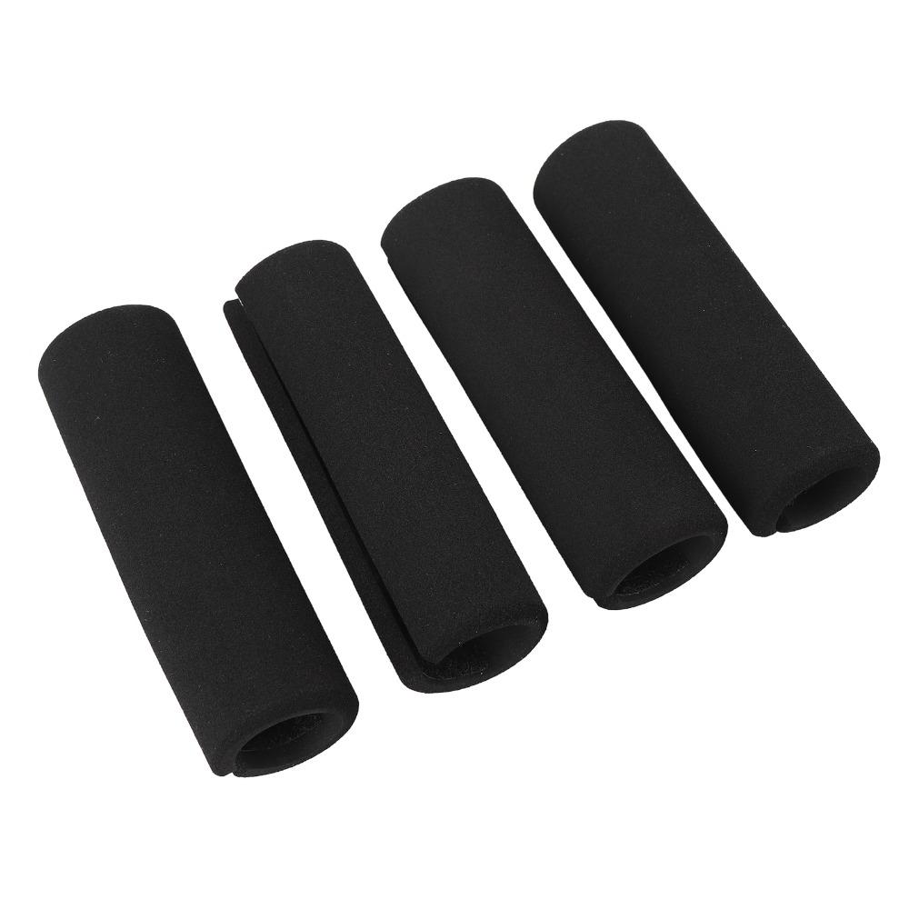4Pcs Hook and Loop Design Foam Handle Grip Sponge Handle Sleeve Fitness Equipment Use